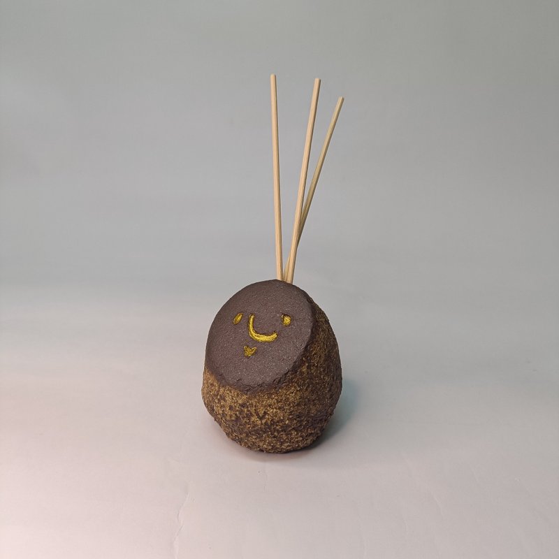 放心石扩香瓶/陶艺品/原创 - 香薰/精油/线香 - 陶 