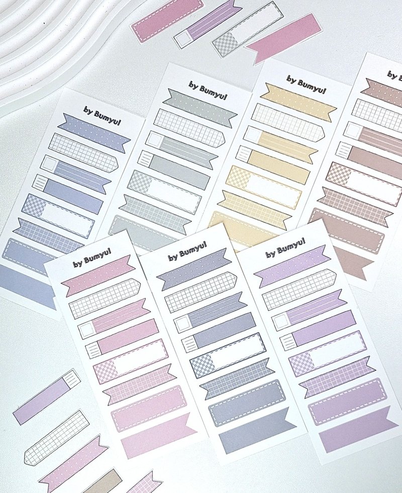 日常标签装饰 - 便条纸/标签贴 - 纸 多色