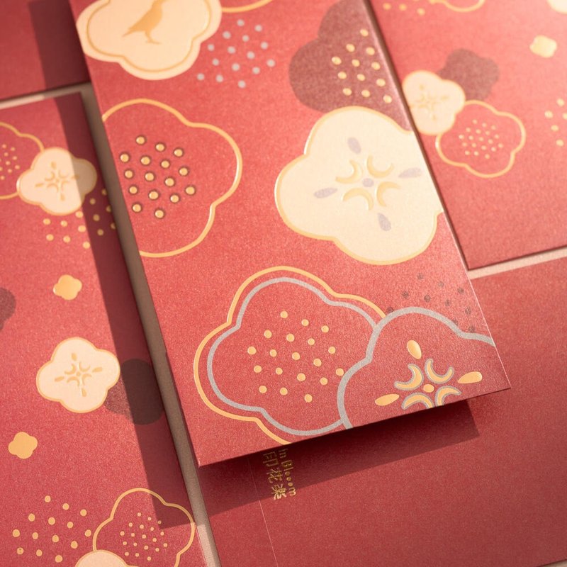 万用新春红包袋6入组/烫金/海棠富贵 两款颜色 新年红包 - 红包/春联 - 纸 红色