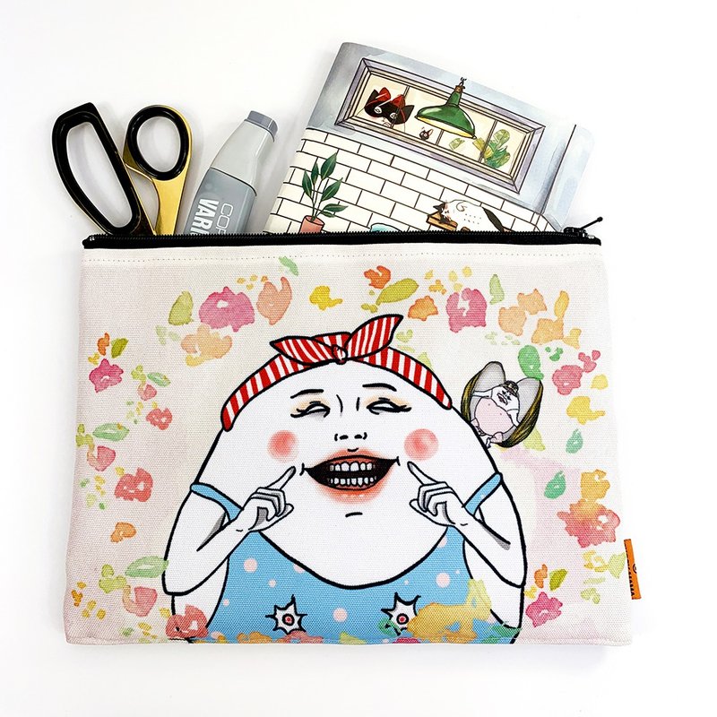 微笑蛋宝 防水网布收纳袋 - 化妆包/杂物包 - 聚酯纤维 多色