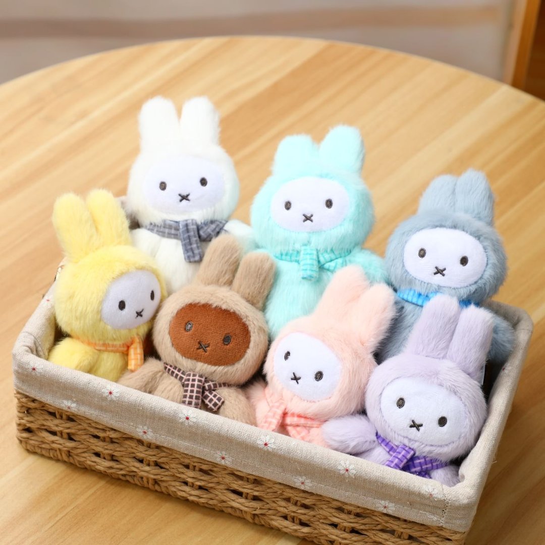 VIPO miffy 毛毛锁匙扣 (1 箱 6 个不重复) MIF37474-SET6 - 钥匙链/钥匙包 - 棉 