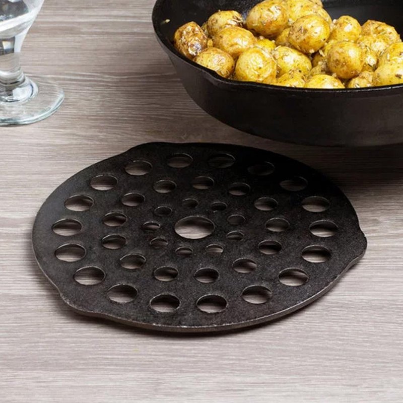 美国LODGE美国制多功能隔热架/瓦斯炉辅助炉架锅底防焦肉架L8DOT3 - 其他 - 其他金属 黑色