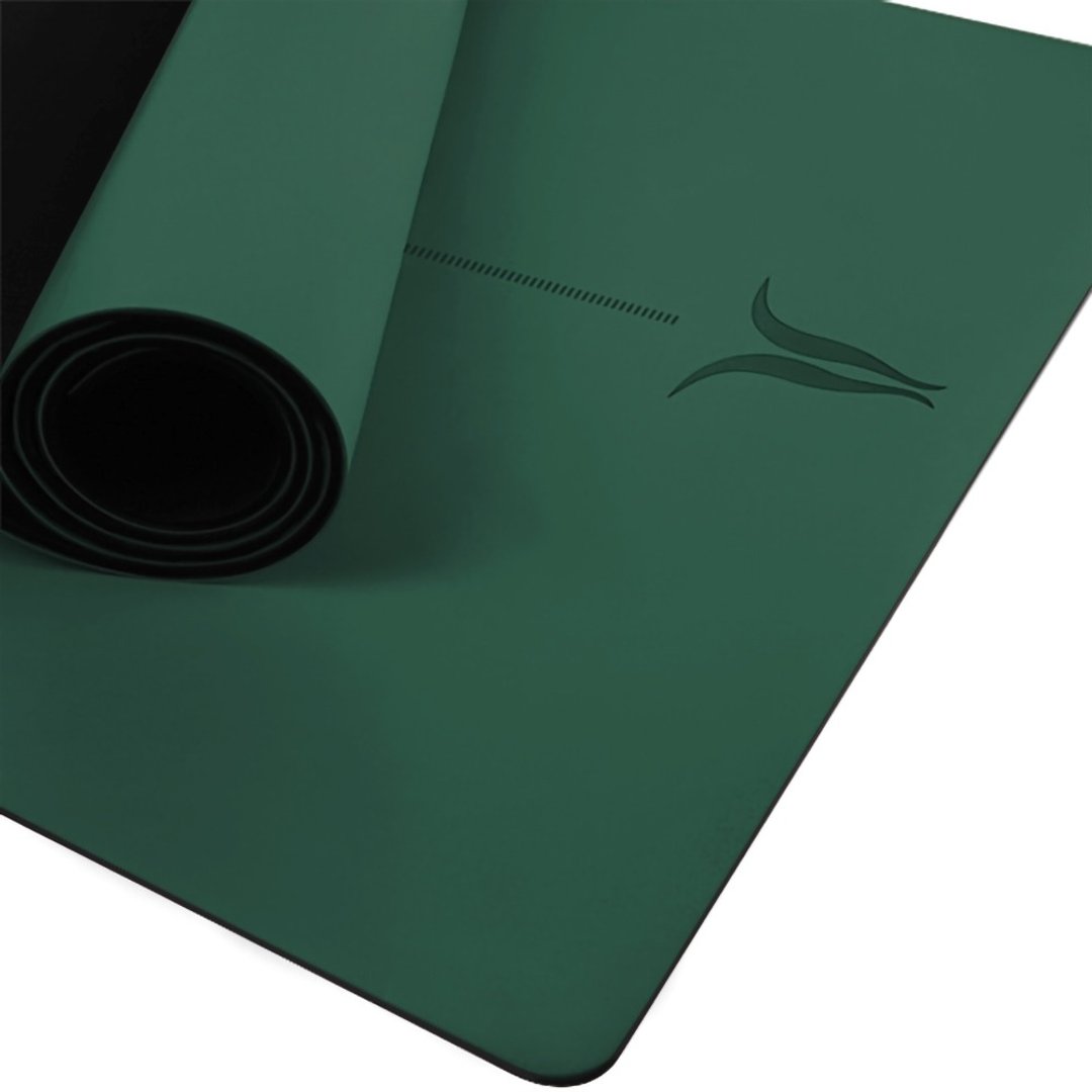 【NAMASTE】 NAMASKARA+ 超细纤纹瑜珈垫 5mm - Dark Green - 瑜珈垫 - 其他材质 绿色