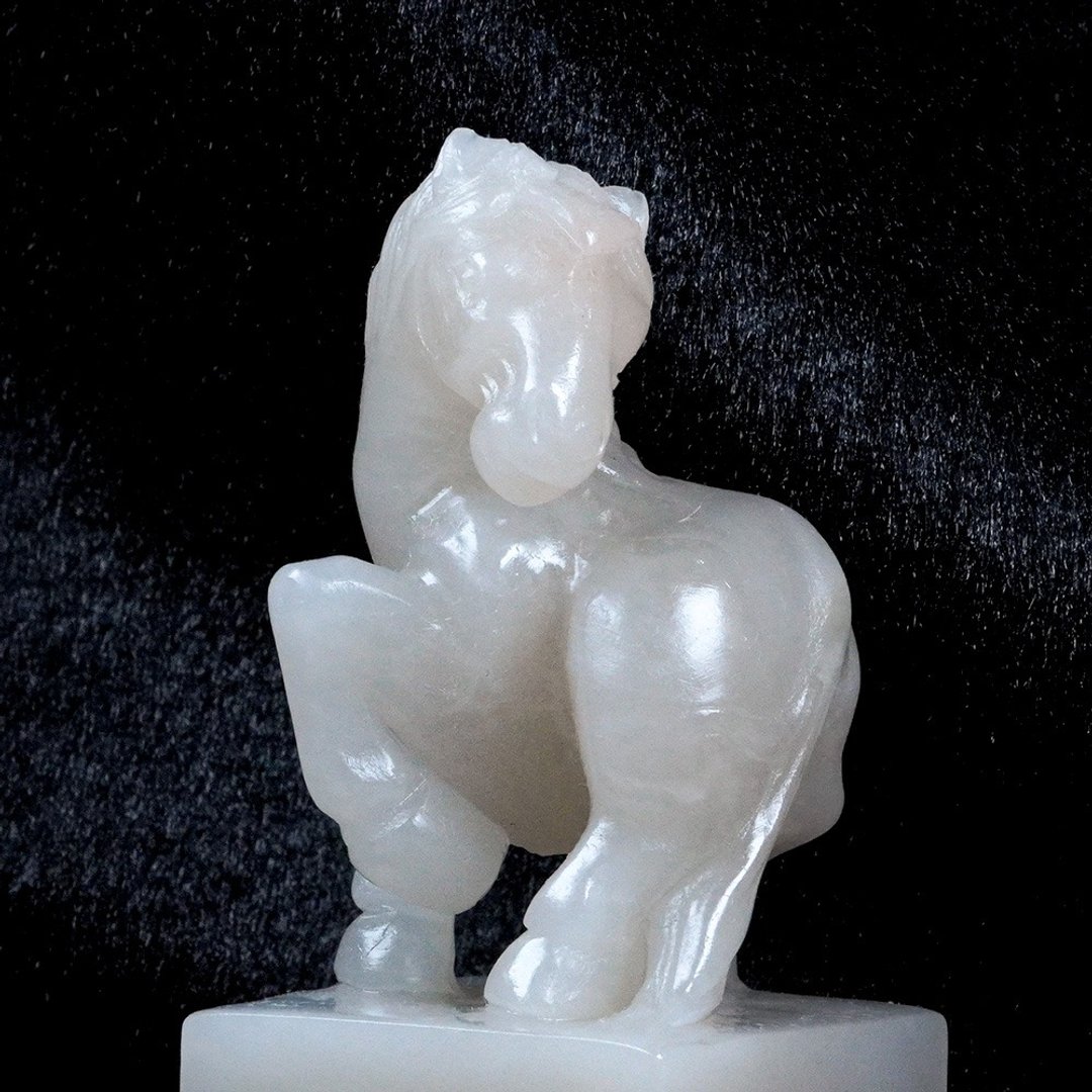 定制化手工印章-|骏马印纽老挝石-3x3CM|手工篆刻印章 - 印章/印台 - 石头 