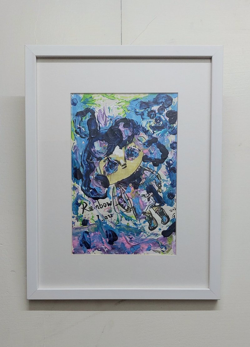 原画 彩虹露 - 海报/装饰画/版画 - 纸 蓝色