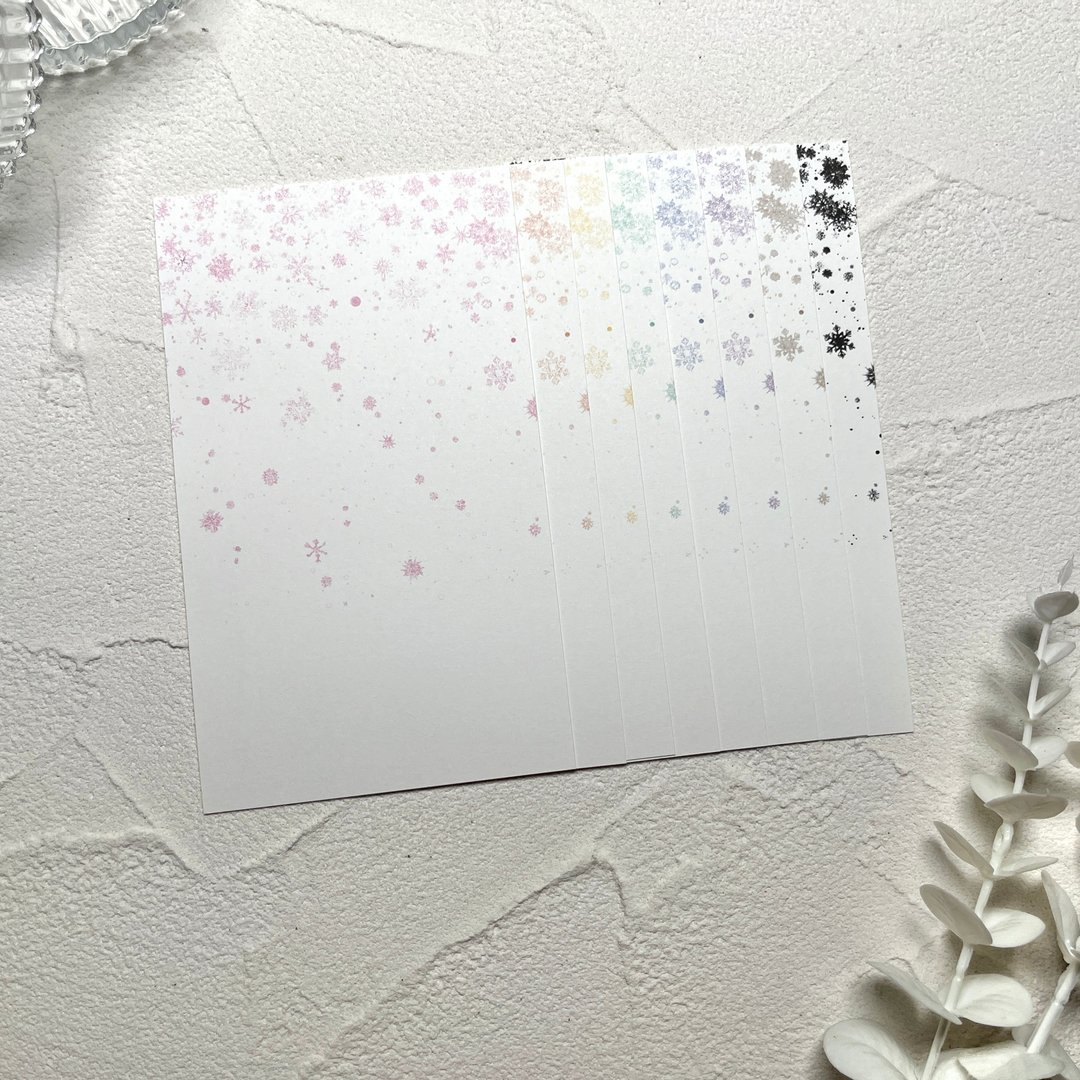 雪花图案背景纸 - 贴纸 - 其他材质 多色