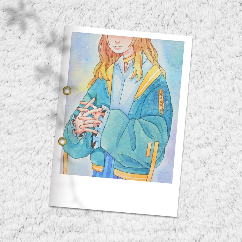 外套贴纸簿(大)1入 - 笔记本/手帐 - 纸 蓝色