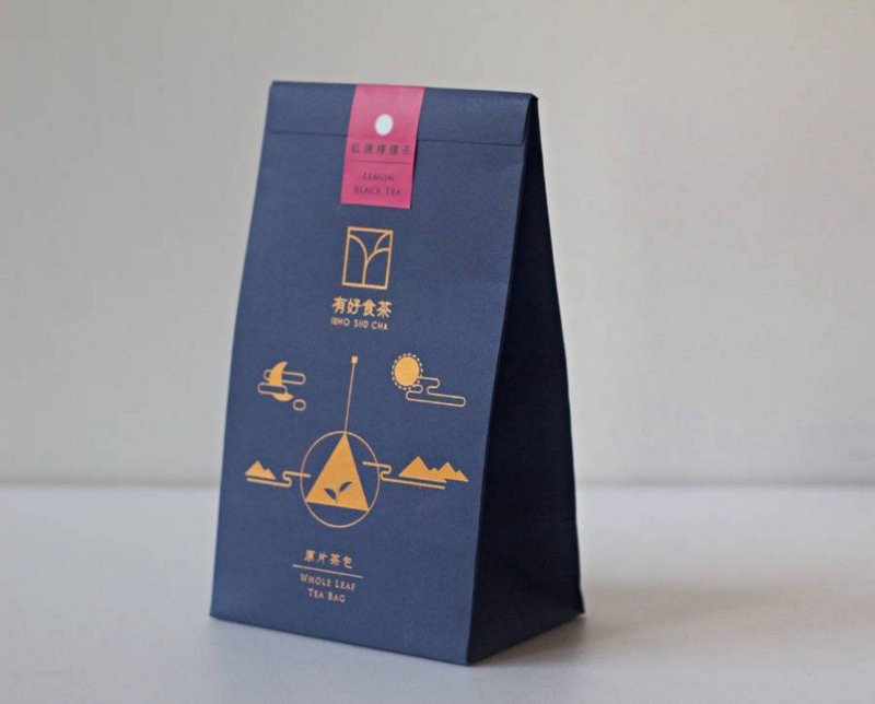 【原叶茶包】红运柠檬茶 四角茶包 12入 - 茶 - 新鲜食材 红色