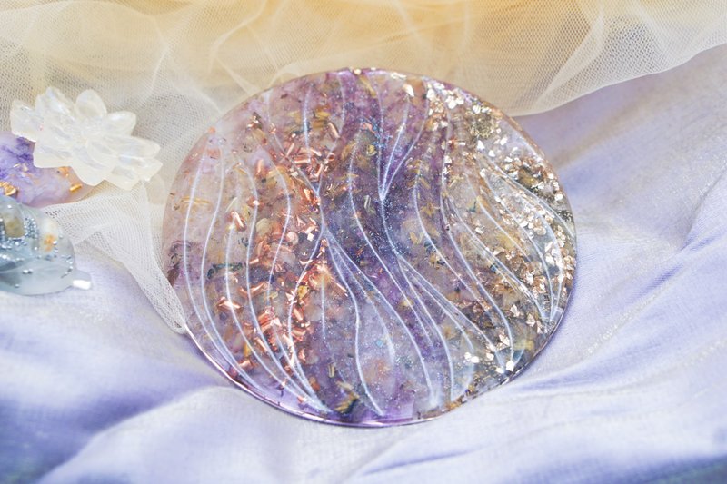 藤漫紫—多多喝水奥根杯垫 - 摆饰 - 树脂 紫色