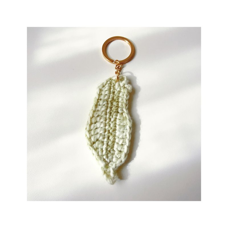 Taiwan with love 手作编织钥匙圈/圣诞树挂饰 - 钥匙链/钥匙包 - 羊毛 绿色