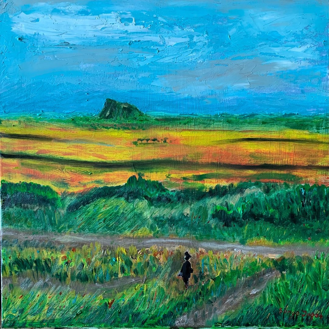 室内画 草原风景 艺术 原画 风景 - 墙贴/壁贴 - 其他材质 多色