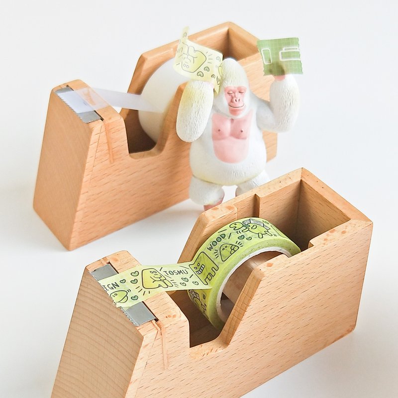 好时光胶带台  办公桌小物 教师礼物 生日推荐 生日礼物 尾牙礼品 - 纸胶带 - 木头 多色