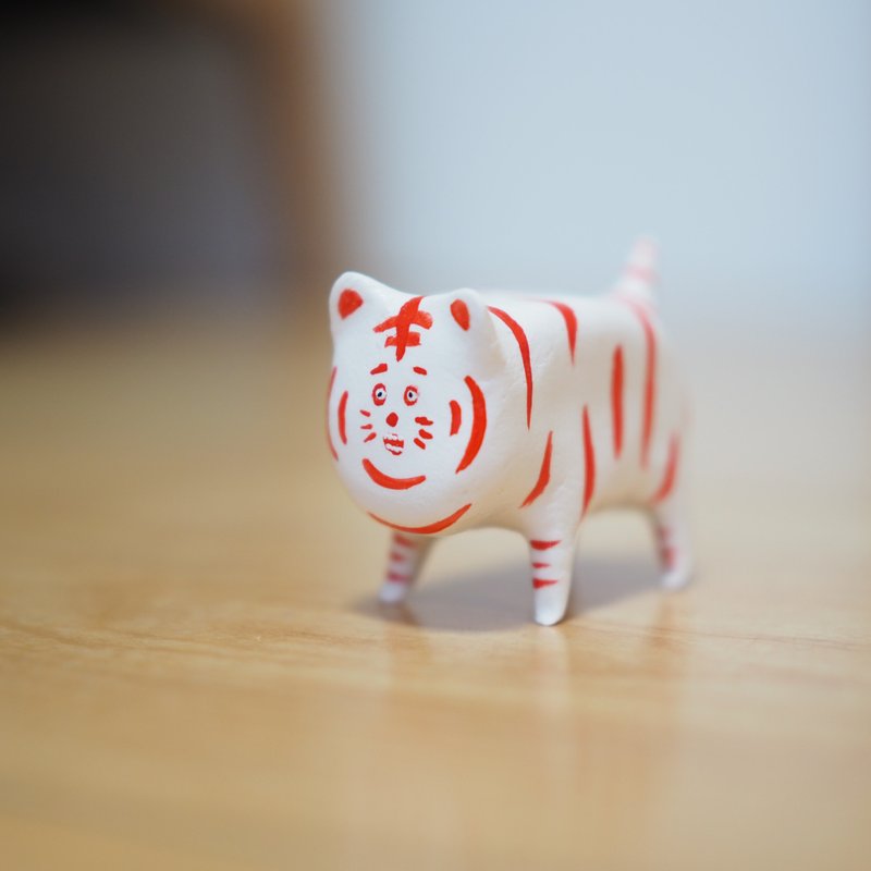 white tiger - 玩偶/公仔 - 粘土 白色