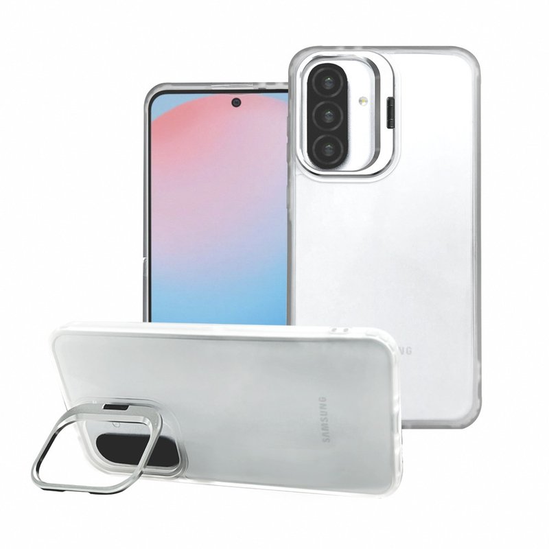 CASE SHOP 三星 A36/A56 5G 镜头支架站立保护壳-透明 - 手机壳/手机套 - 塑料 透明