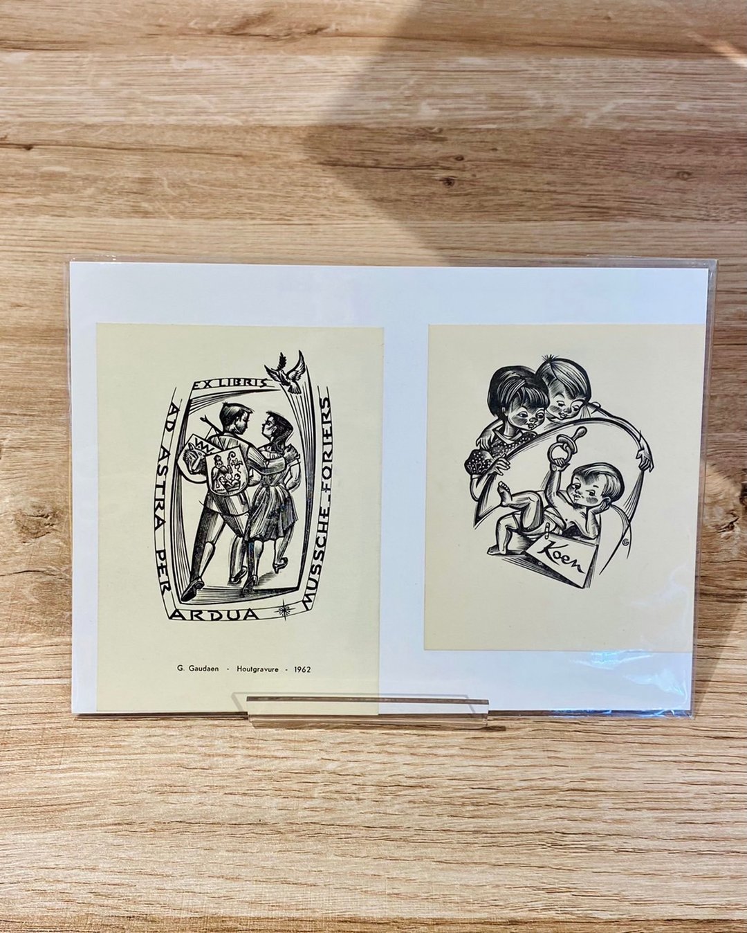 比利时艺术家 GAUDAEN, Gerard -庆祝诞与结婚双贺卡_版画 - 海报/装饰画/版画 - 纸 白色
