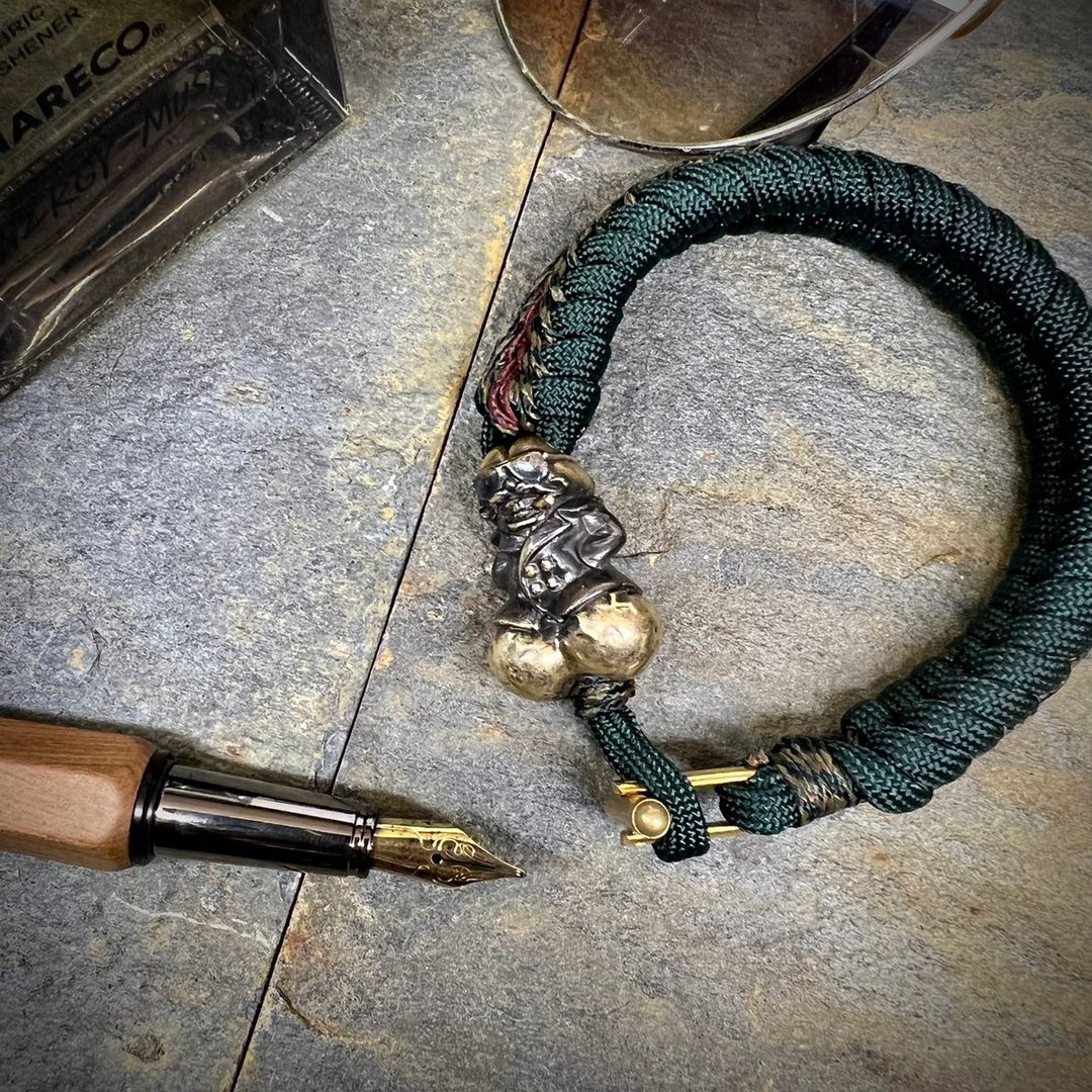 STRING MAN伞绳士-【定制化】伞绳手环-屌爷 - 手链/手环 - 铜/黄铜 