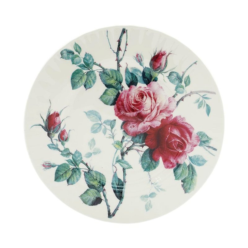 英国 RK | English Rose 英伦玫瑰 主餐盘 27 cm - 盘子/餐盘/盘架 - 瓷 粉红色