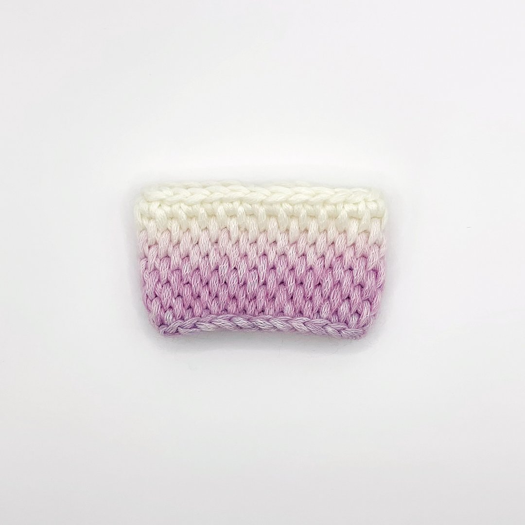 Bulky yarn cup sleeve - violet gradient - 其他 - 聚酯纤维 紫色