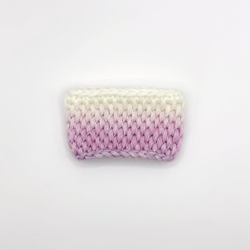 Bulky yarn cup sleeve - violet gradient - 其他 - 聚酯纤维 紫色