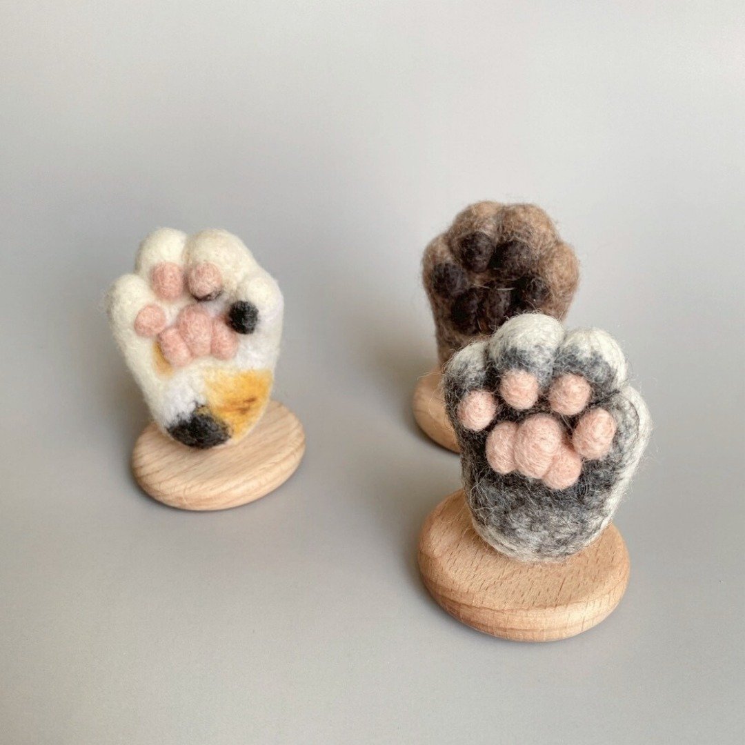 【现货/定制】Caproarts 羊毛毡 猫胡须收集器 摆饰 针包 摆饰 - 摆饰 - 羊毛 