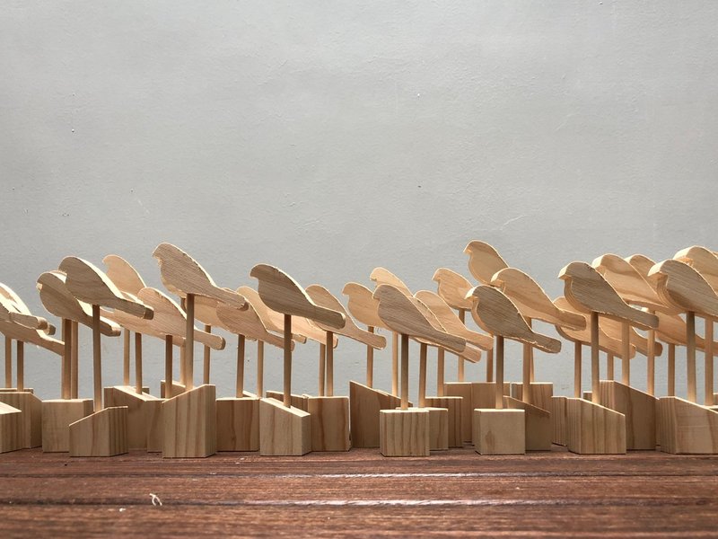 燕尾鸟毛积木DIY材料包 - 插画/绘画/写字 - 木头 