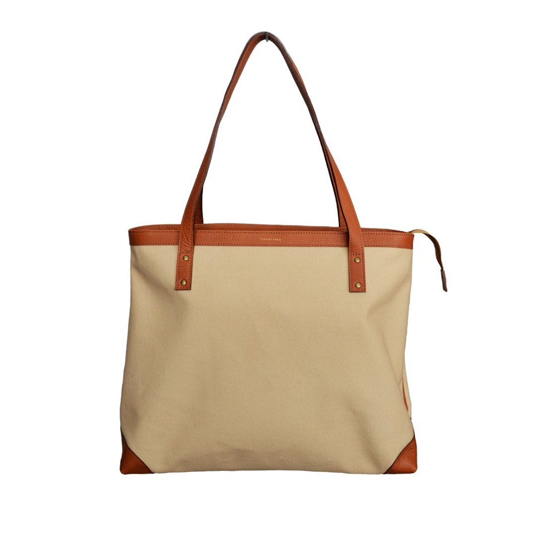Leather trim tote Camel - 其他 - 其他材质 卡其色