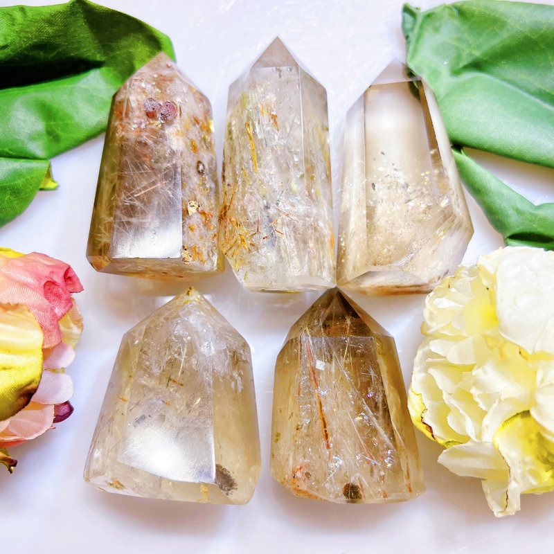 OLINA DESIGN稀有 彩碧玺发晶 水晶柱 碧玺柱 能量发射器  彩碧玺 - 摆饰 - 水晶 多色