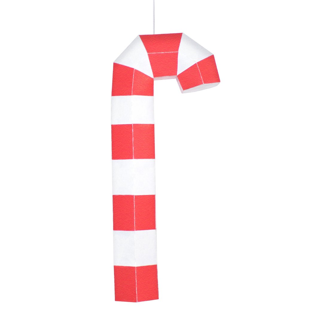 DIY Paper Candy Cane 3D Papercraft - 手工艺教程/工具书 - 其他材质 