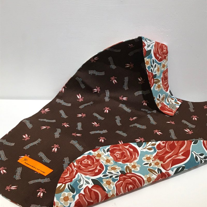 贵妇名媛指定款手工缝制围兜-北欧风极简线条 加长版 缎带花语 - 其他 - 棉．麻 