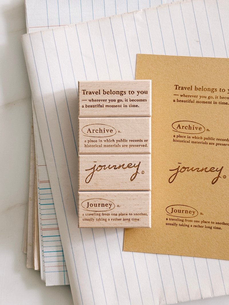 Journey series rubber stamp - 印章/印台 - 橡胶 
