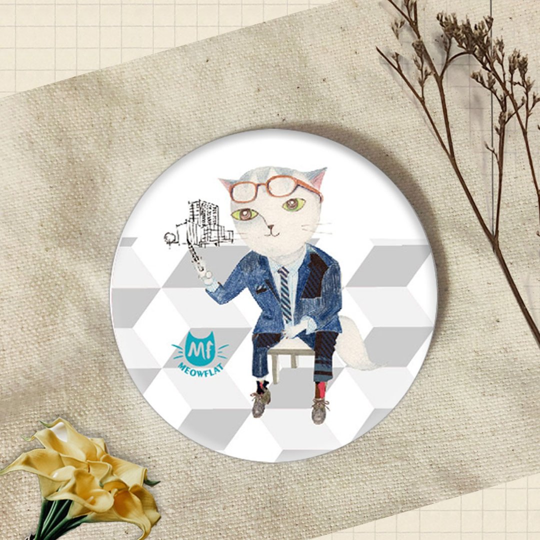 Meowflat 胸章/徽章/别针|猫2.0系列 - 徽章/别针 - 塑料 