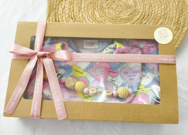 台布×陆布【粉蓝底彩色独角兽】婴幼儿礼盒 - 满月礼盒 - 其他材质 多色