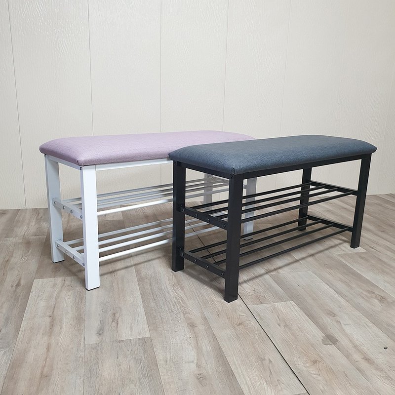 【拜尔家居】猫抓皮穿鞋椅 - 衣柜/鞋柜 - 其他金属 