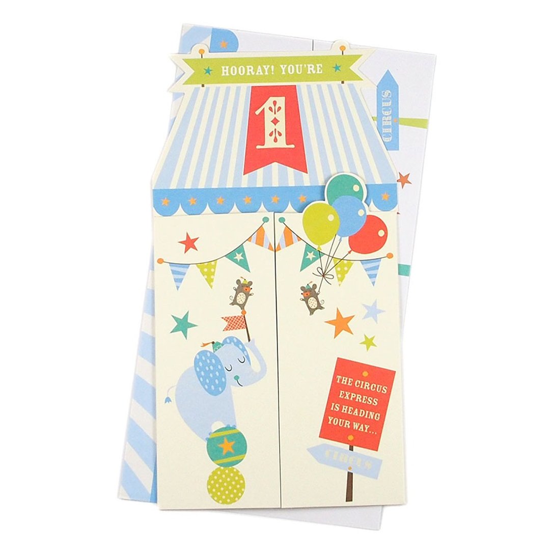 好玩欢乐的一天－1岁生日【Hallmark-卡片 生日祝福】 - 卡片/明信片 - 纸 多色