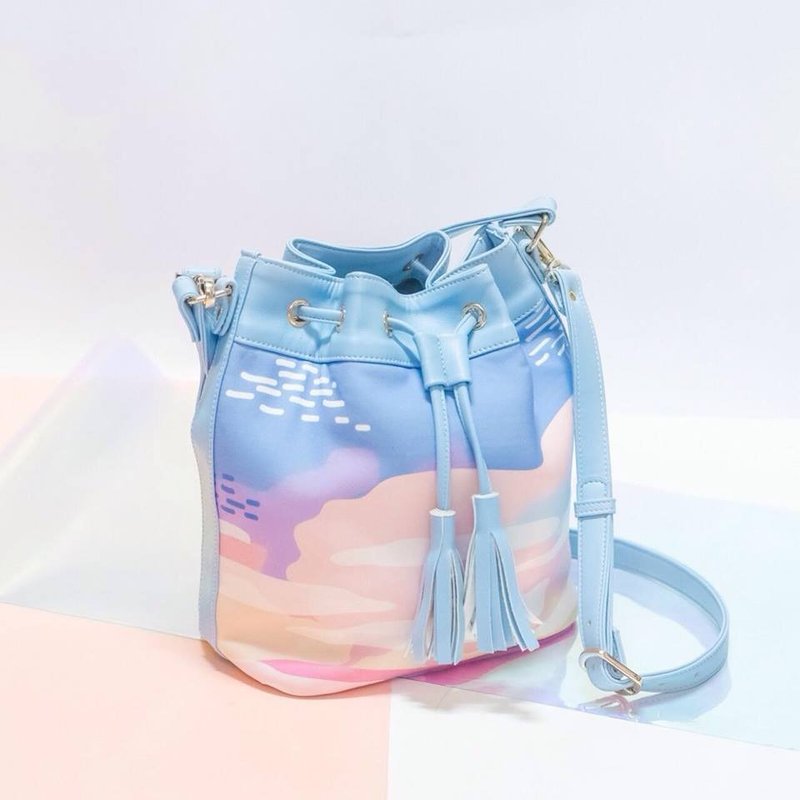 Fashion bag - 侧背包/斜挎包 - 棉．麻 红色