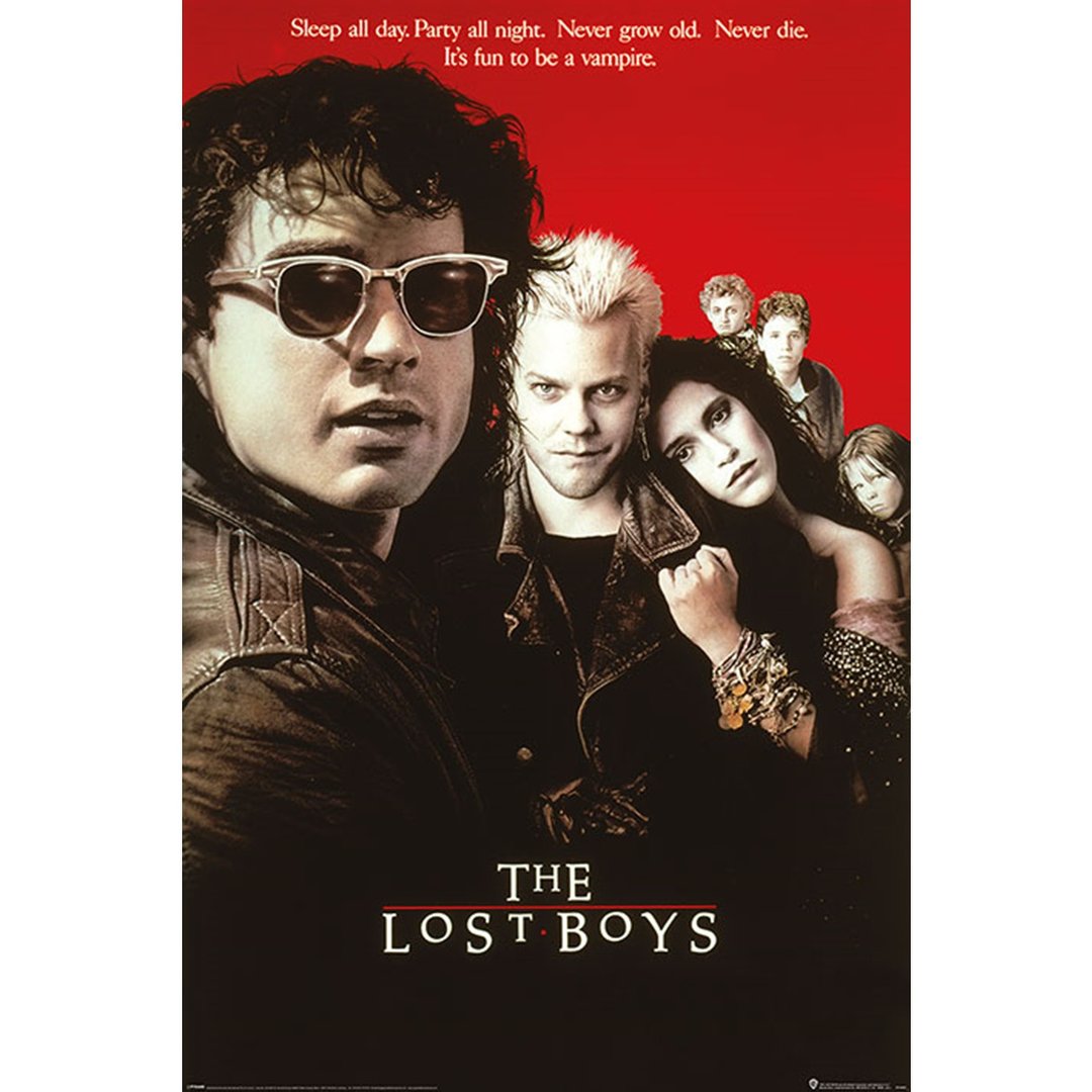 粗野少年族 The Lost Boys (Cult 经典) 英国进口海报 居家装饰 - 海报/装饰画/版画 - 纸 红色