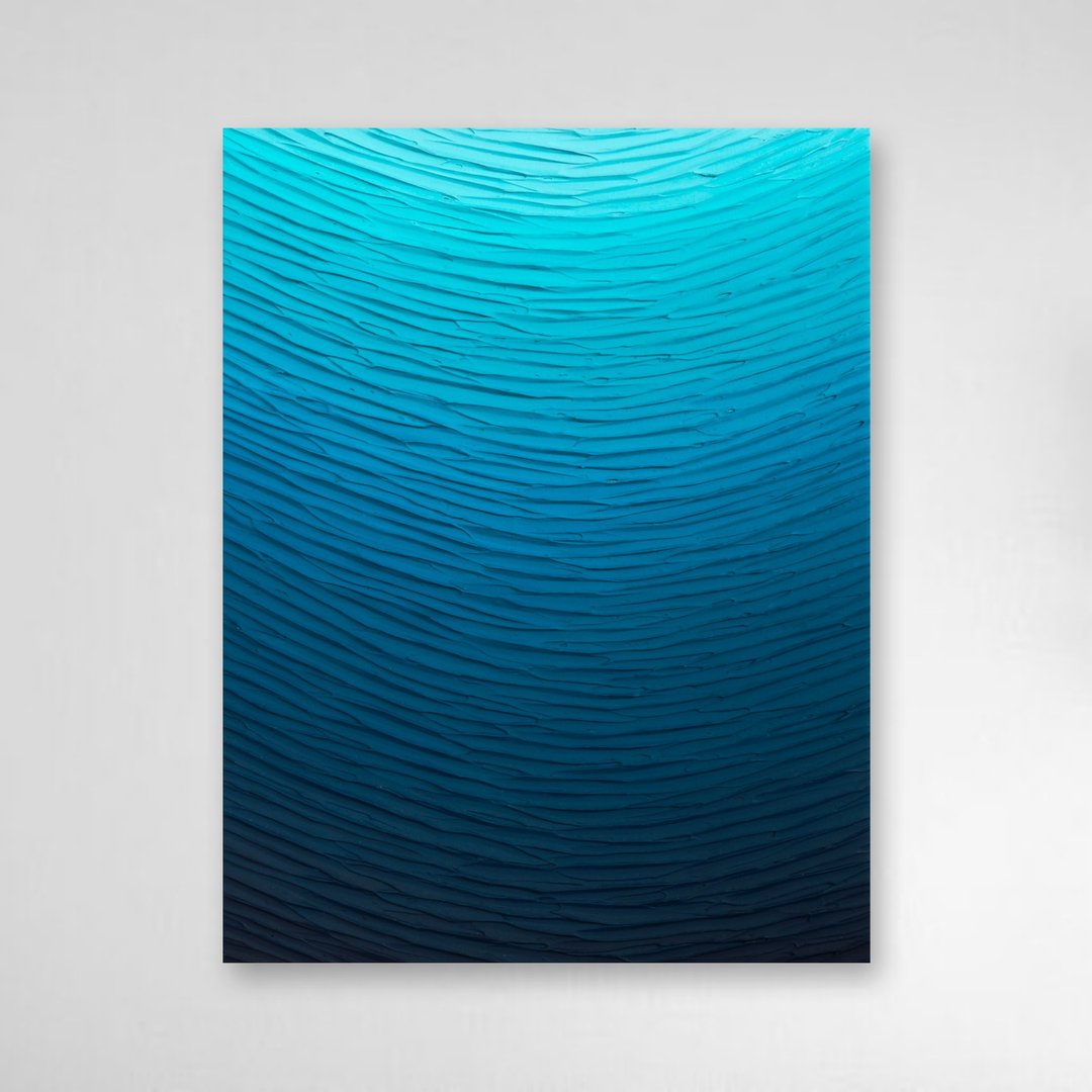 艺术 抽象画 简约 蓝色 海洋 室内 现代 壁挂 - 海报/装饰画/版画 - 压克力 蓝色