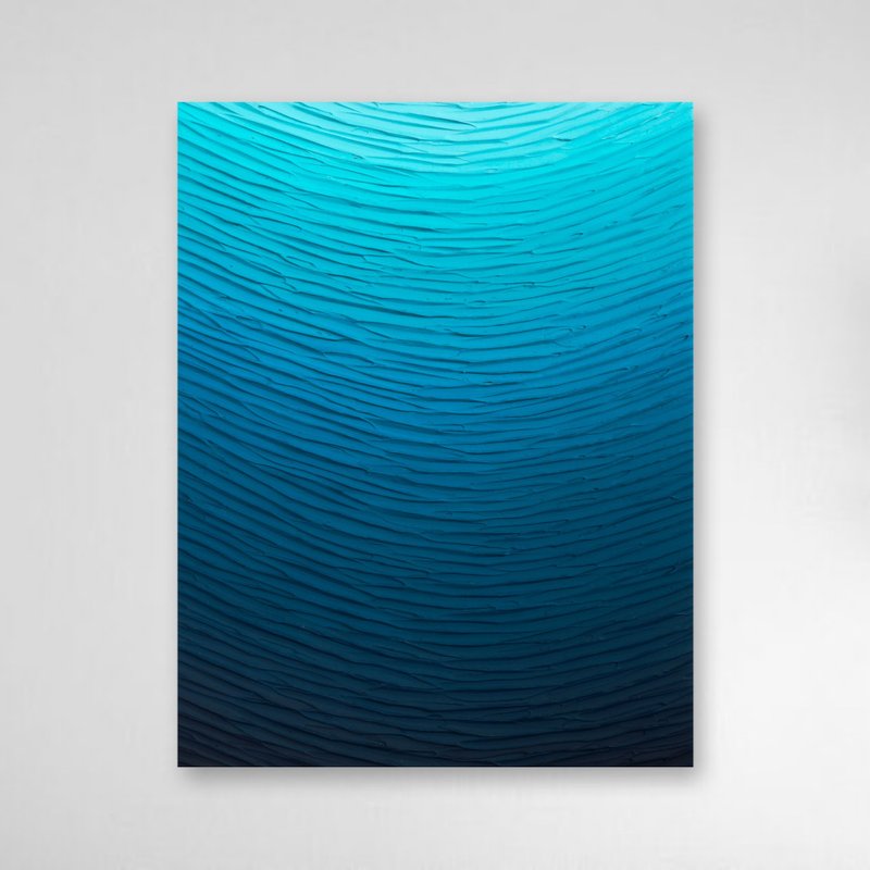 艺术 抽象画 简约 蓝色 海洋 室内 现代 壁挂 - 海报/装饰画/版画 - 压克力 蓝色