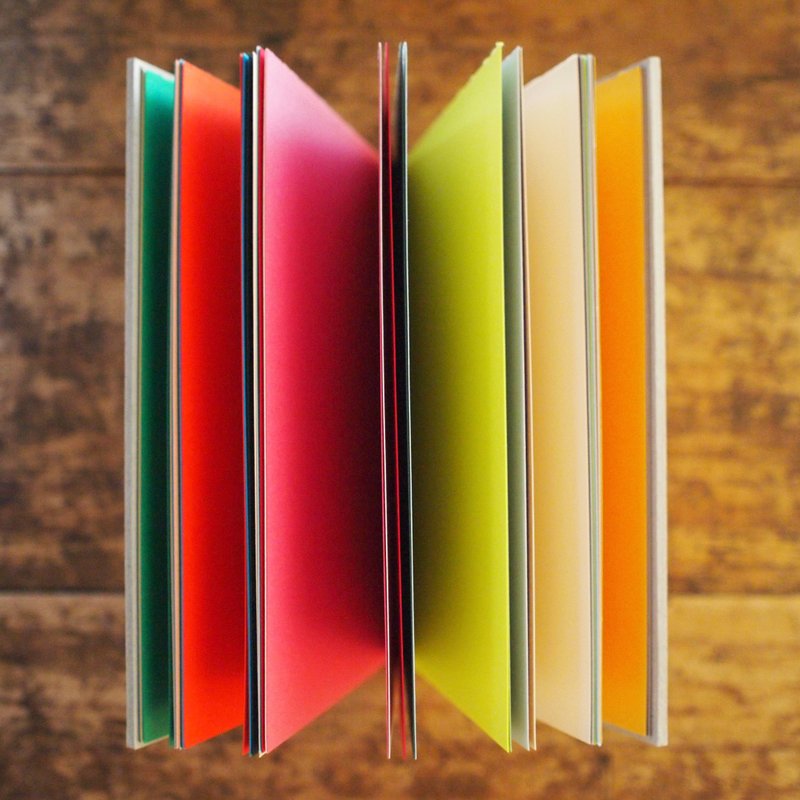 Bonami 彩色手帐 / 蜡线麻线 - 白色 / 科普特装订手工笔记本 - 笔记本/手帐 - 纸 多色