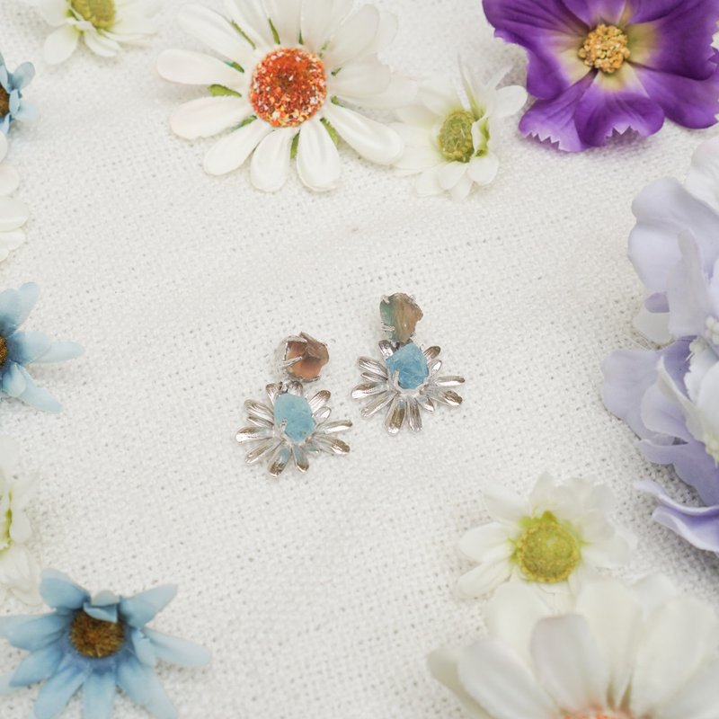 Calendula Earrings - 耳环/耳夹 - 半宝石 
