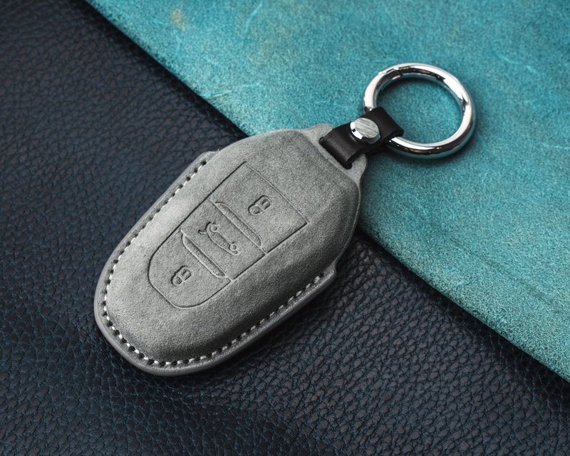 【现货版】宝狮 Peugeot 2008 308 3008 5008 麂皮 汽车钥匙包 钥 - 钥匙链/钥匙包 - 真皮 