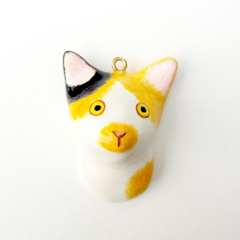动物项链 / 三花猫猫 - 项链 - 粘土 多色