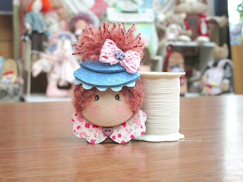 wonderland22 元气小娃造型胸针/别针 - 胸针 - 其他材质 蓝色