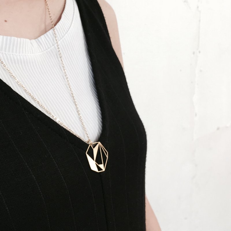 石头切面手链 ∎ FacetStone bracelet ∎ Illusion collection ∎ - 项链 - 其他金属 卡其色