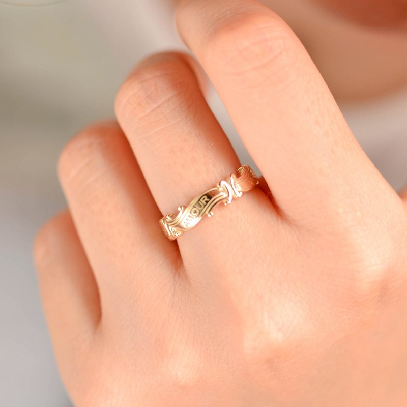 K14YG 承诺 - 戒指 - 其他金属 金色