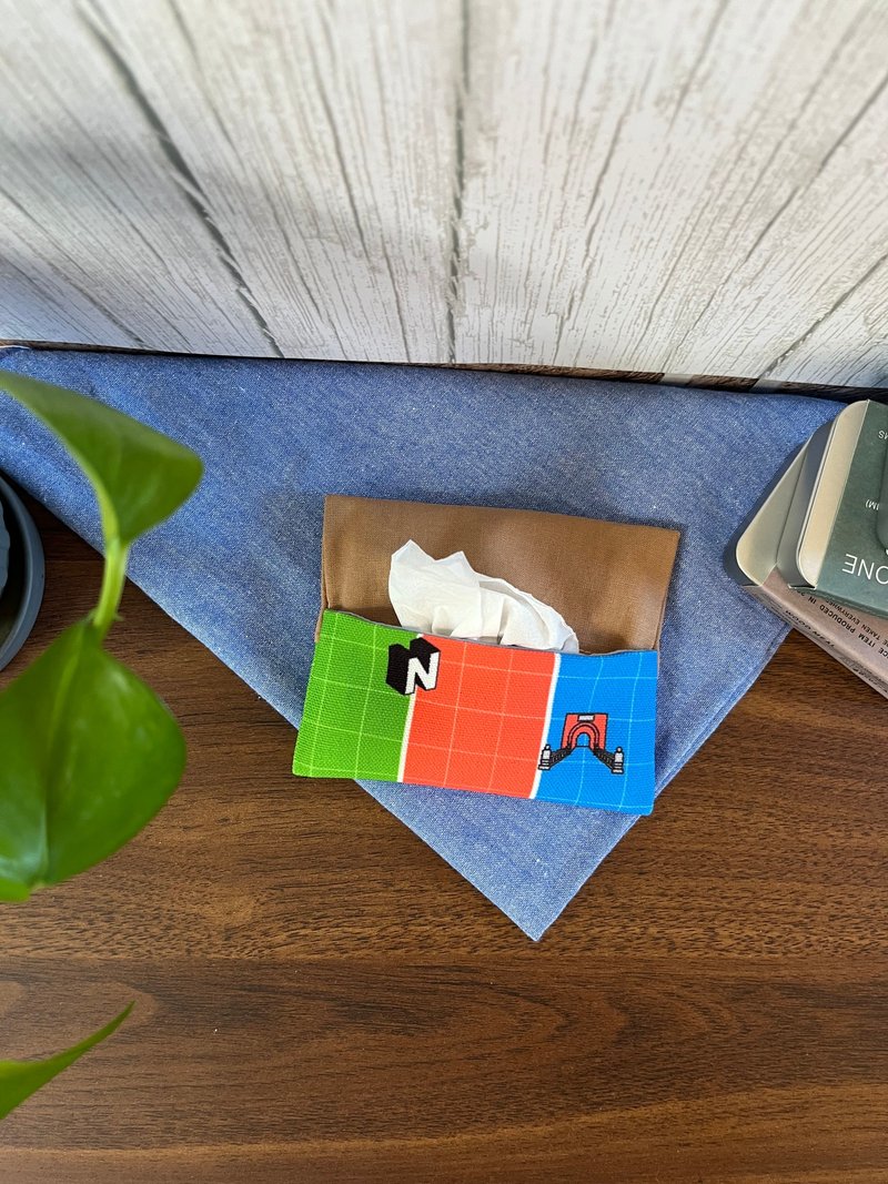 台湾布 随身面纸套 - 纸巾盒 - 棉．麻 多色