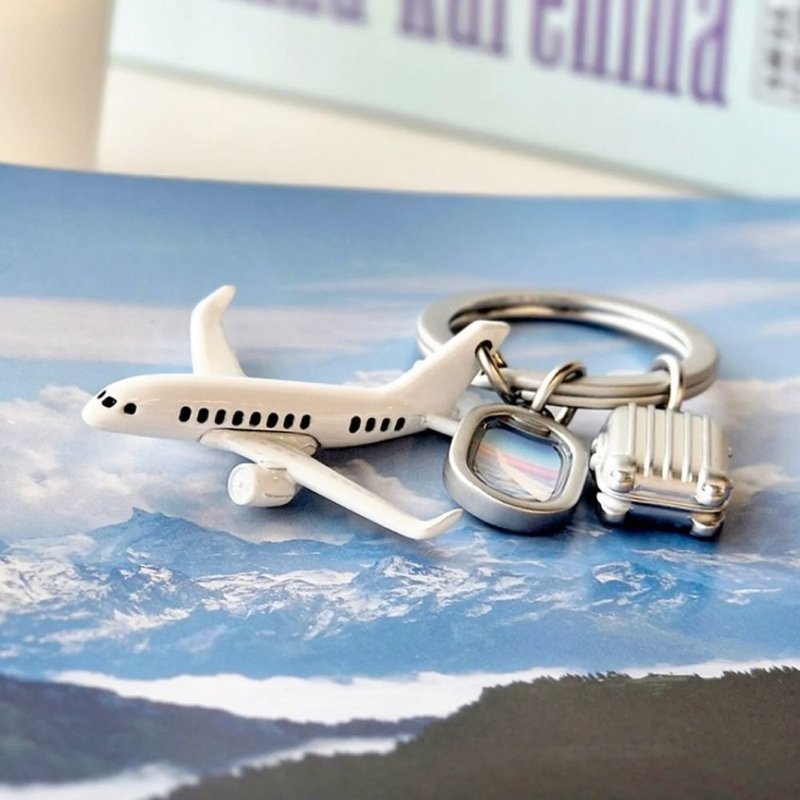 【Metalmorphose】MTM飞航旅游钥匙圈 飞机模型/吊饰/礼品/纪念品 - 钥匙链/钥匙包 - 其他金属 白色