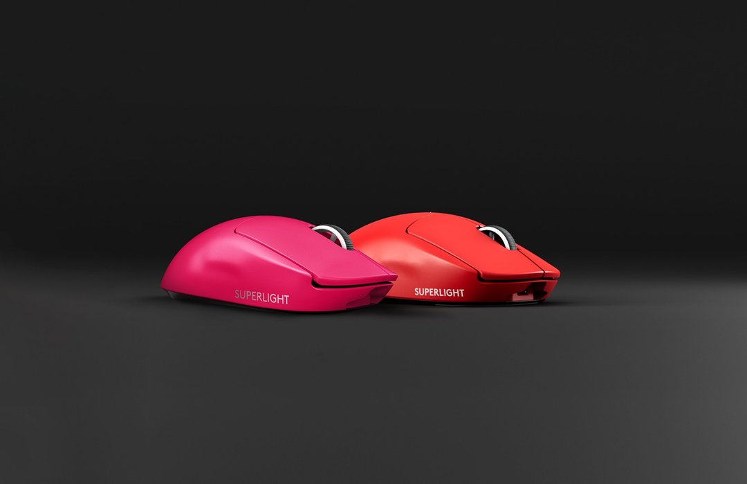 罗技 Logitech G Pro X Superlight 无线轻量化电竞鼠标 (红/桃) - 电脑配件 - 塑料 