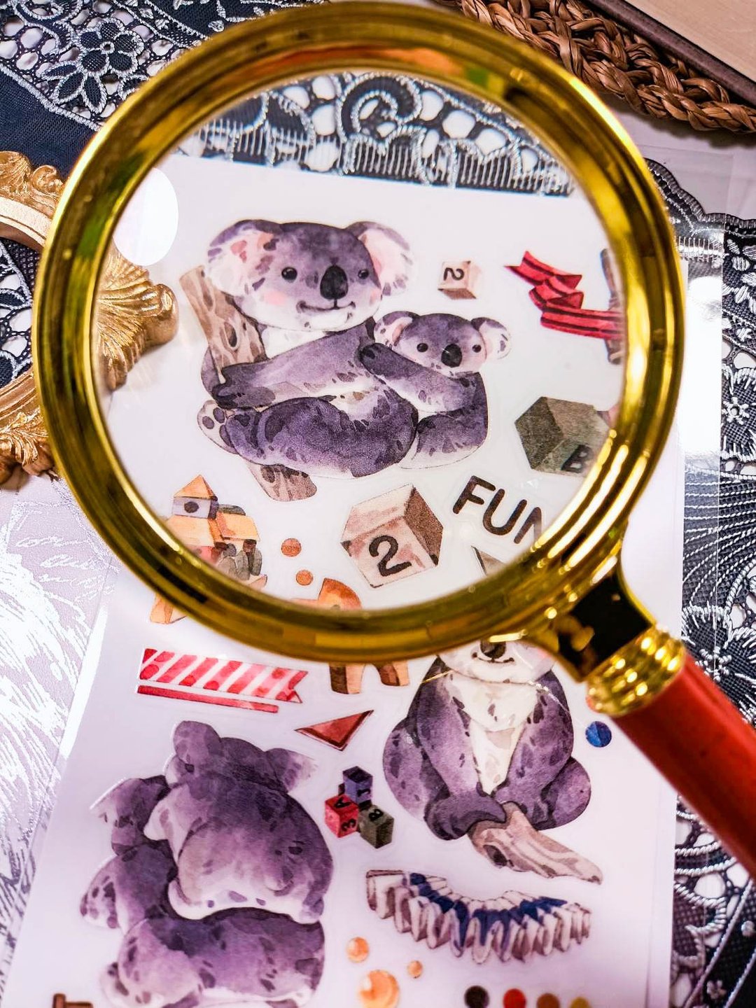 KR524無尾熊_koala B/  轉印貼 - 贴纸 - 塑料 