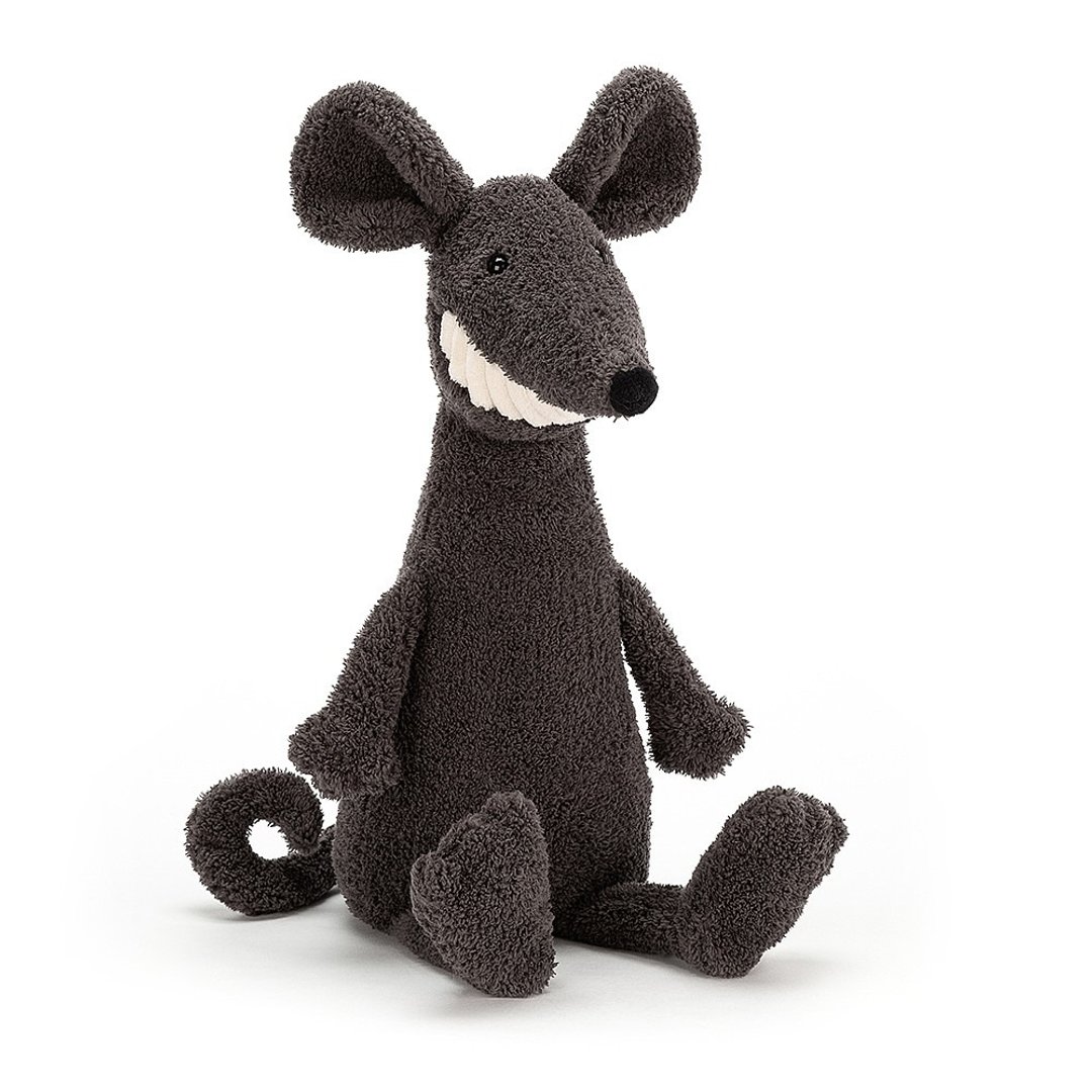 Jellycat Toothy Rat 暴牙老鼠 36cm - 玩偶/公仔 - 聚酯纤维 黑色